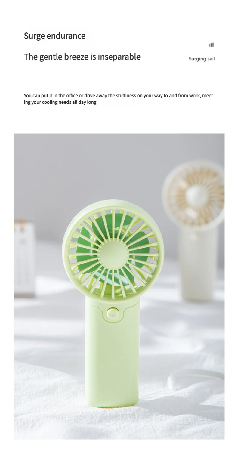 MEET SUN Portable Fan Convenient Creative Small Fan Pocket Hand-held Fan Lightweight AA Battery Handheld Mini Fan Air Coolers