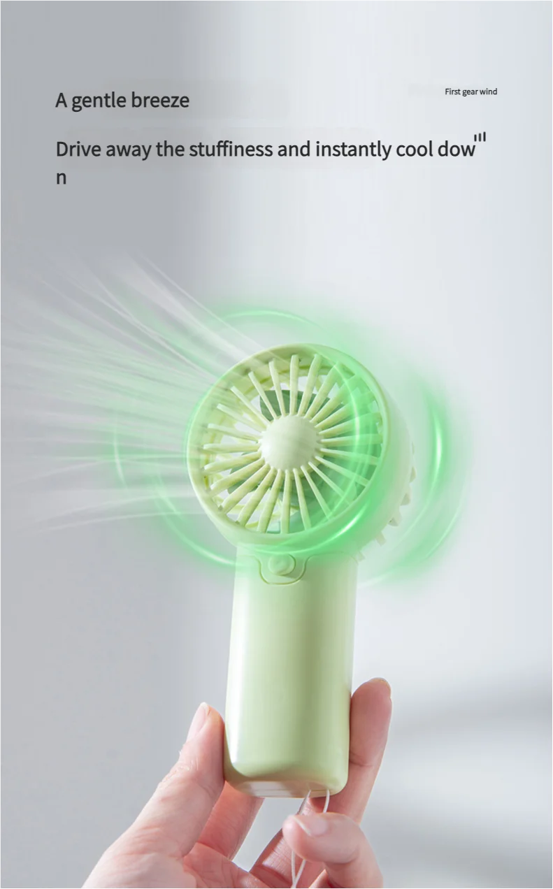 MEET SUN Portable Fan Convenient Creative Small Fan Pocket Hand-held Fan Lightweight AA Battery Handheld Mini Fan Air Coolers