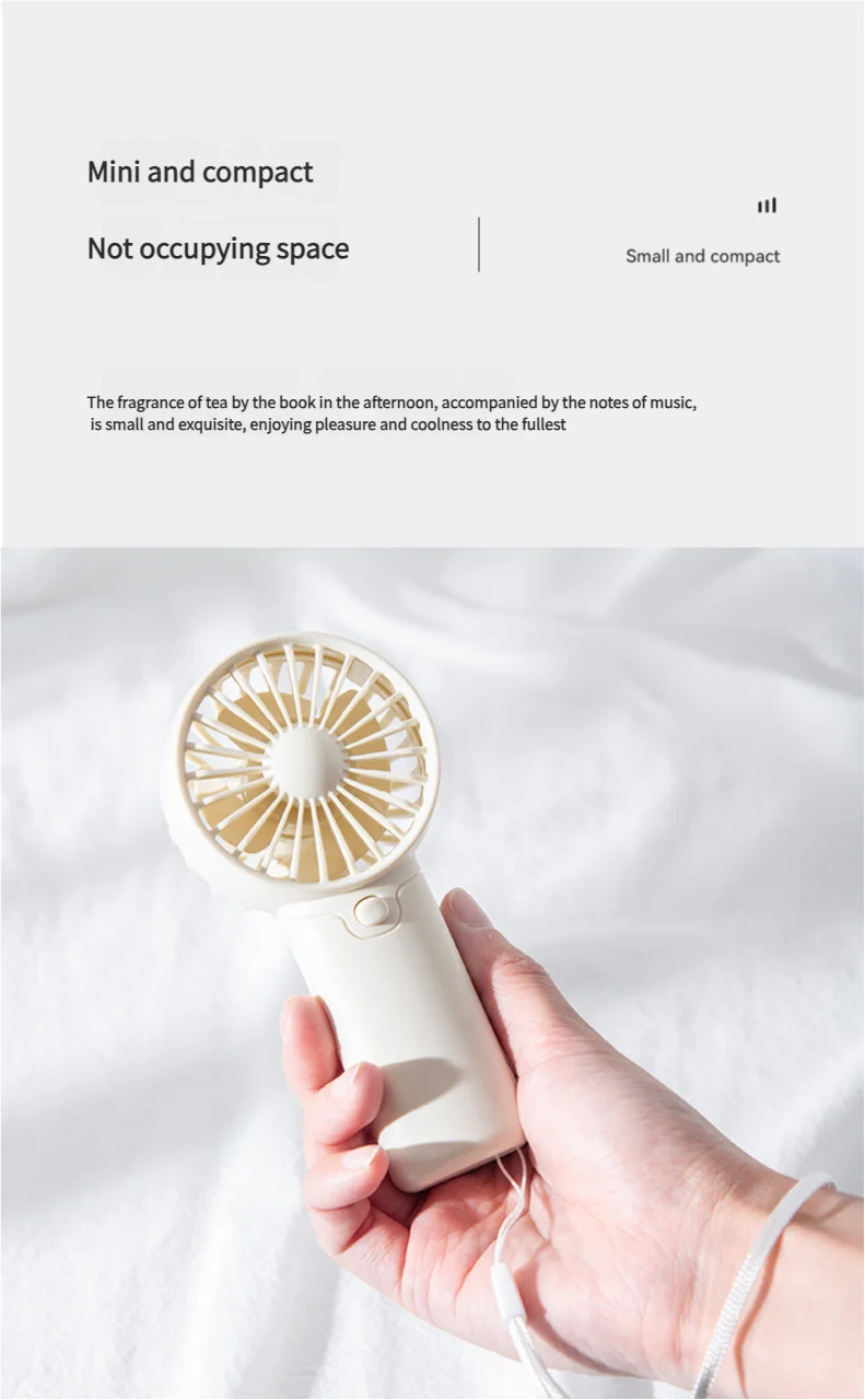 MEET SUN Portable Fan Convenient Creative Small Fan Pocket Hand-held Fan Lightweight AA Battery Handheld Mini Fan Air Coolers